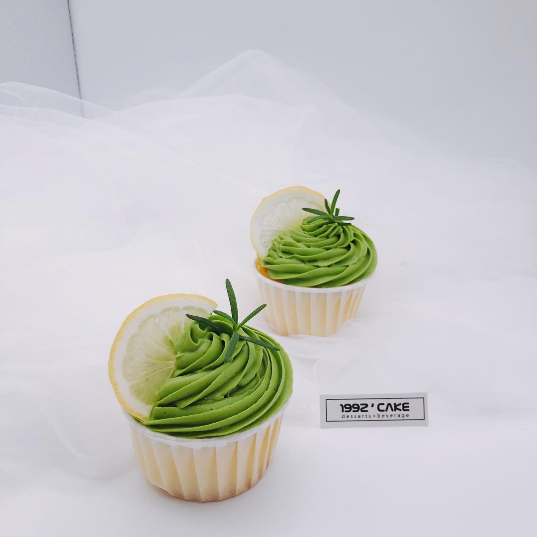 抹茶柠檬杯子蛋糕
