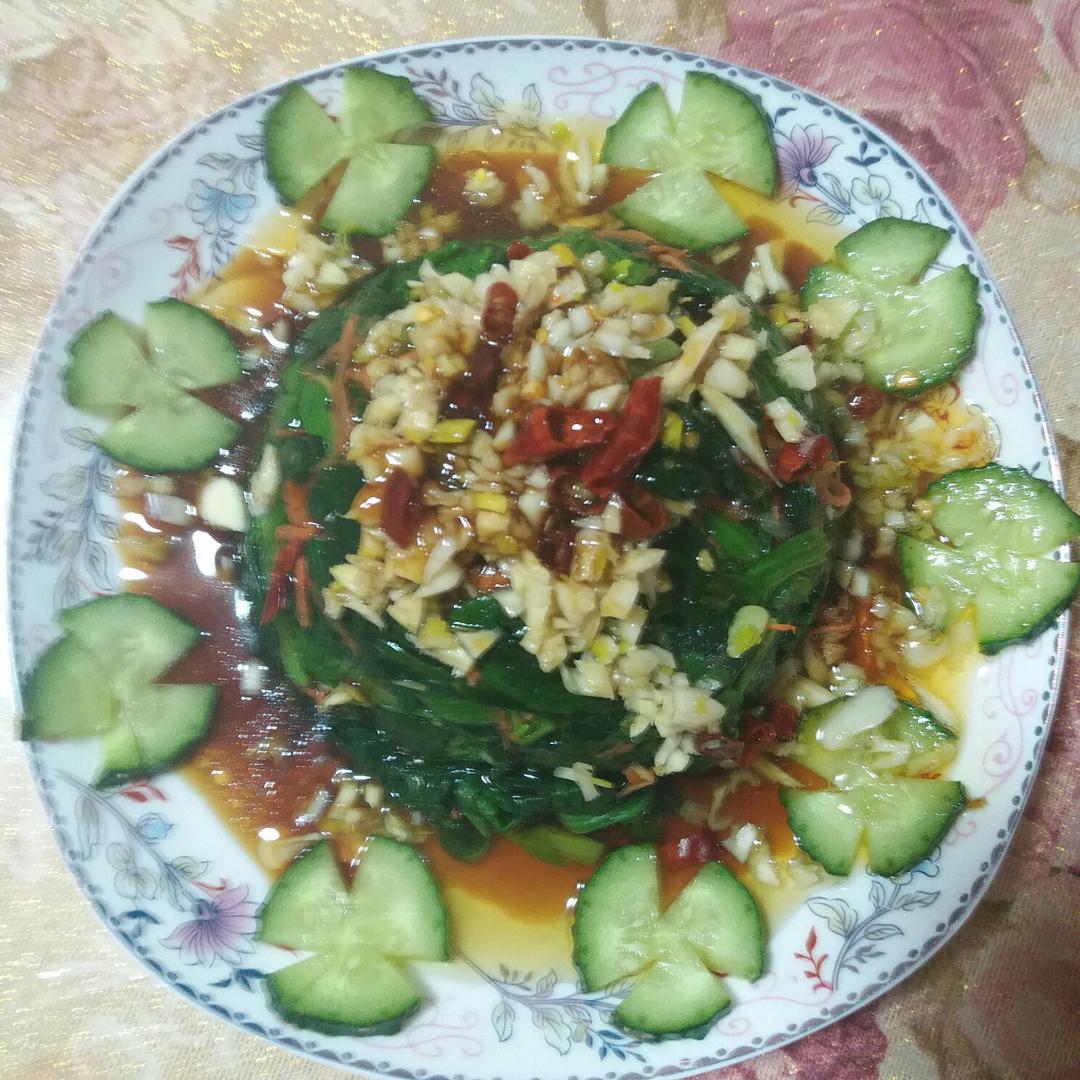 凉拌菠菜
