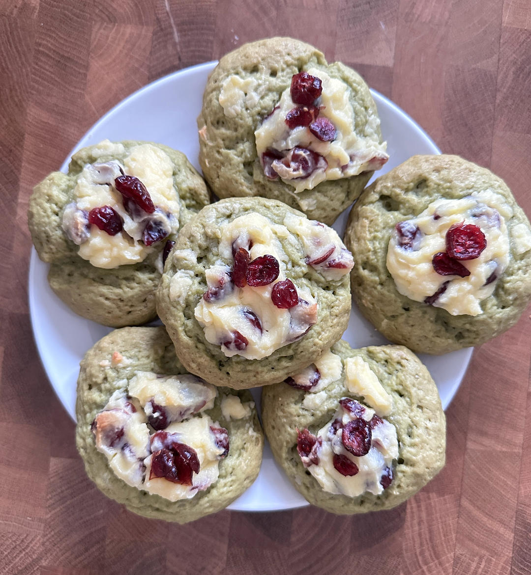 🍵抹茶蔓越莓冰乳酪司康