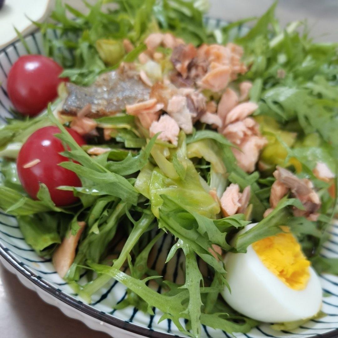 三文鱼鸡蛋沙拉