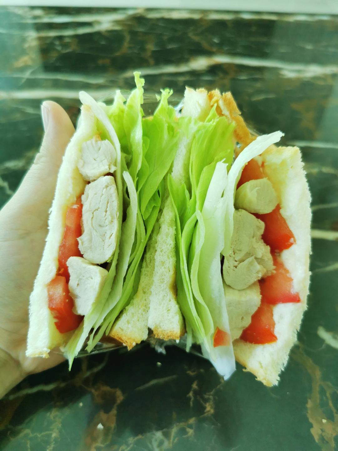 鸡肉三明治+柚子