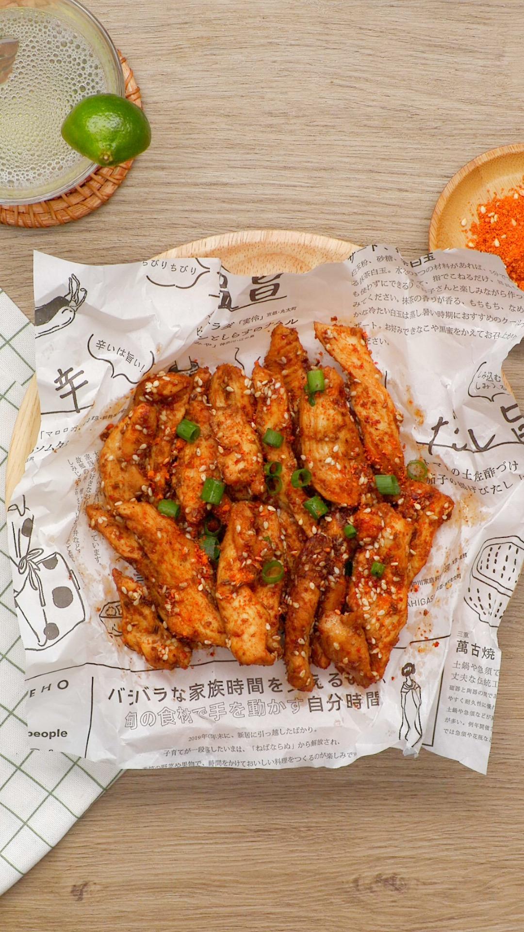 孜然鸡胸条的做法