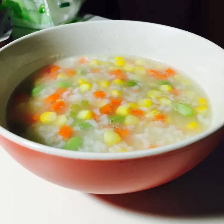 玉米胡萝卜香菇粥