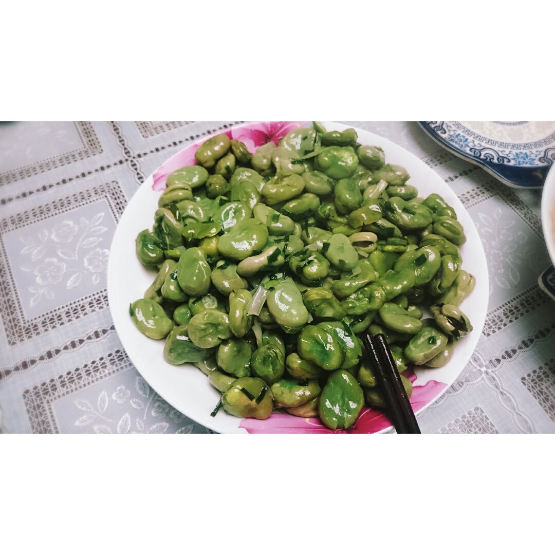 家常葱油蚕豆