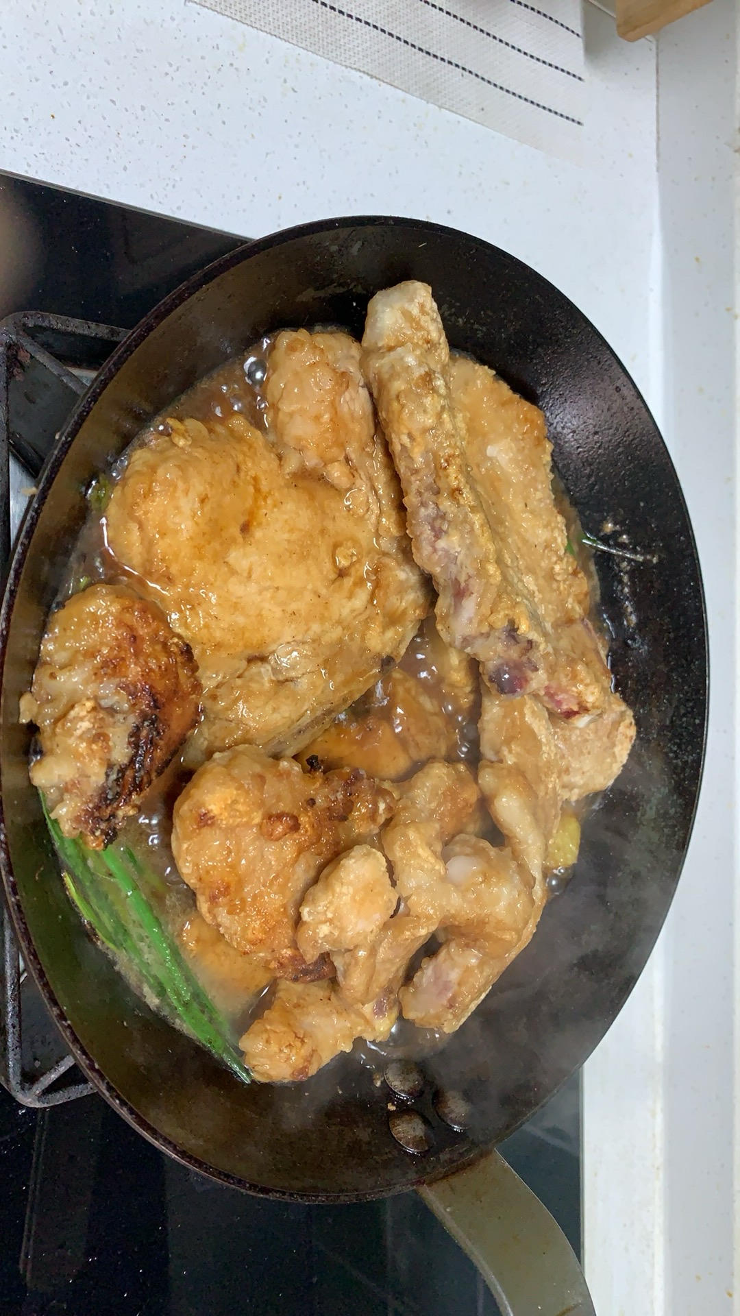 葱烤大排味道嗲，一块大排一碗饭!