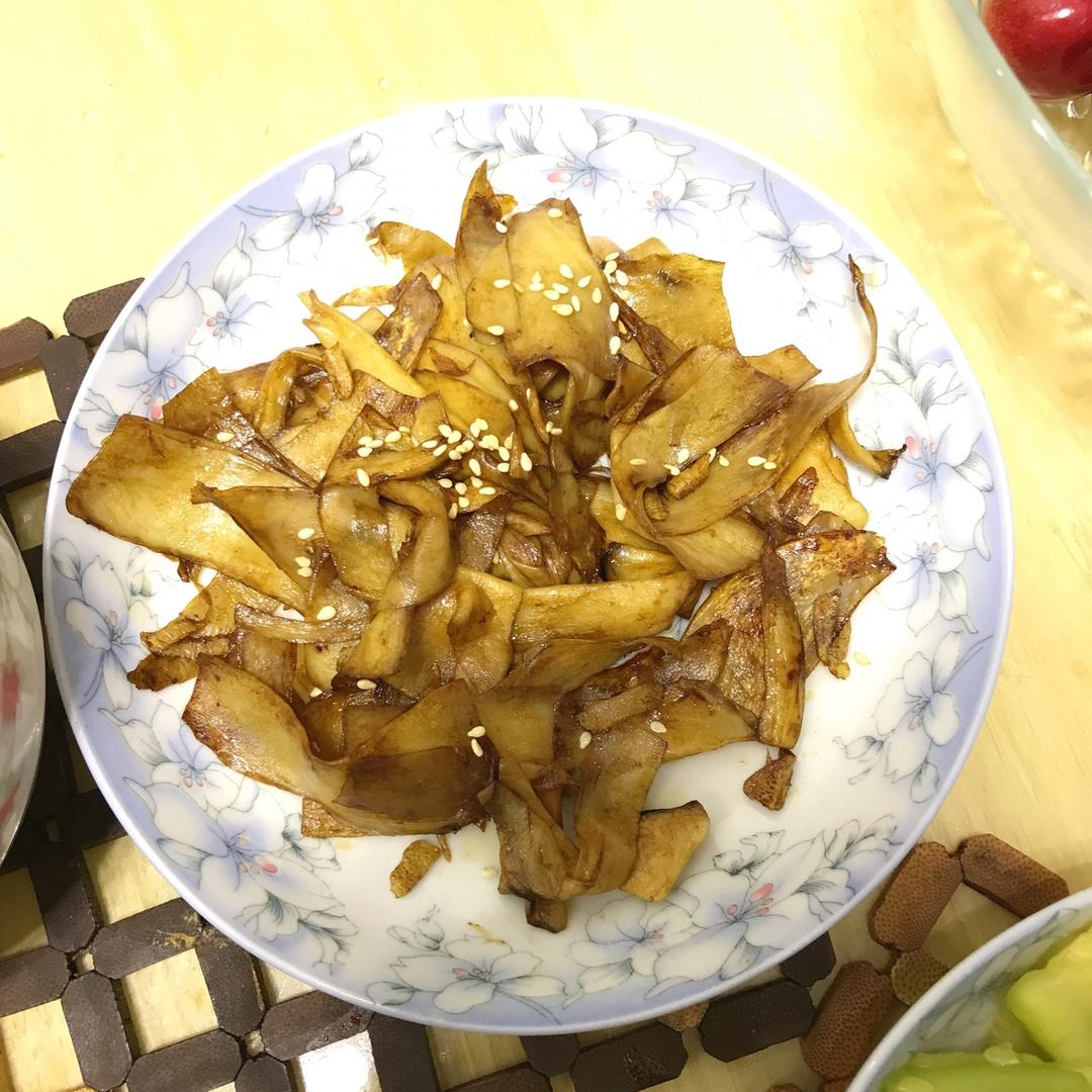 小心情wh做的干煸杏鲍菇