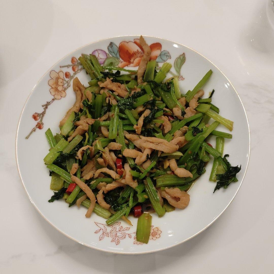 肉丝炒芹菜
