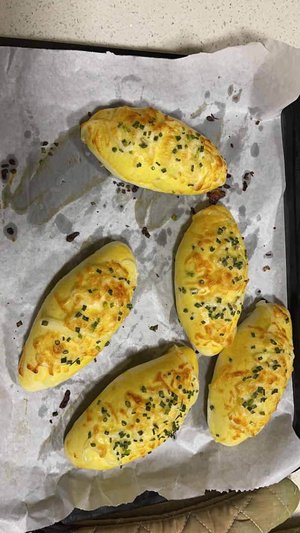 肉松沙拉酱芝士面包（17小时中种面团）