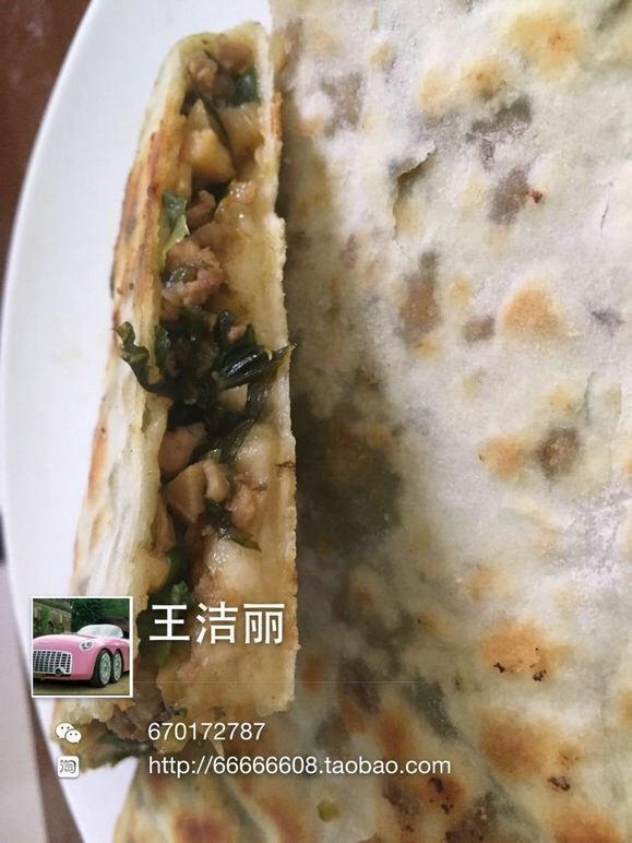 麗寳处女座雪菜笋肉丝麦饼的做法