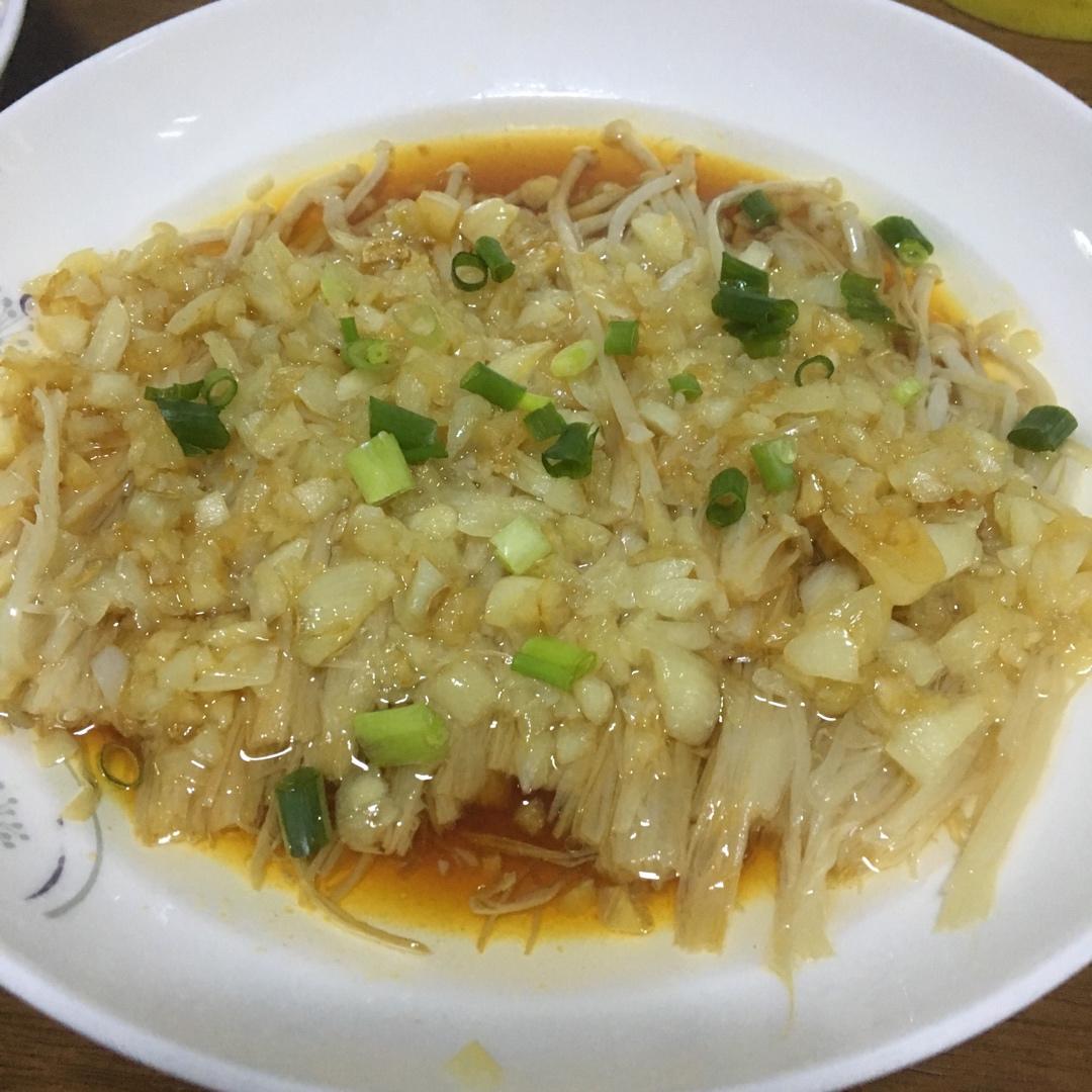 蒜蓉蒸金针菇