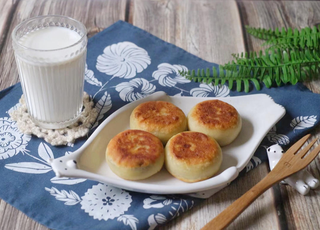 山药糯米豆沙饼