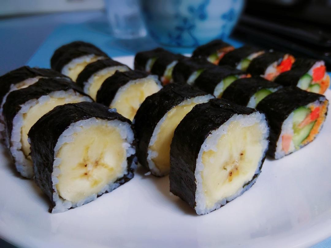小宝盖丁做的香蕉寿司