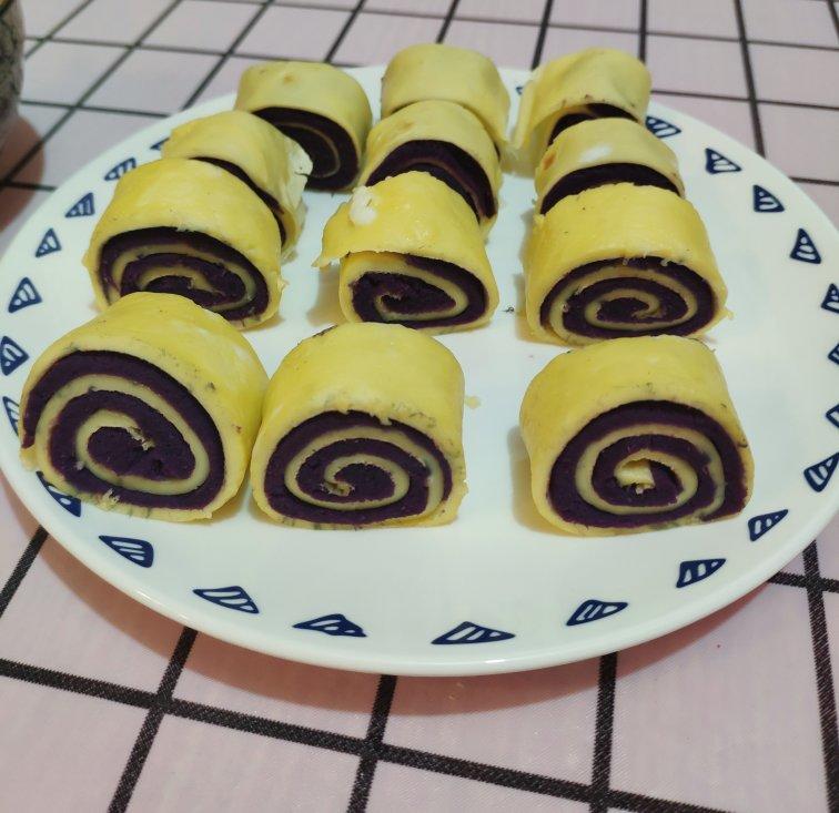 紫薯鸡蛋卷