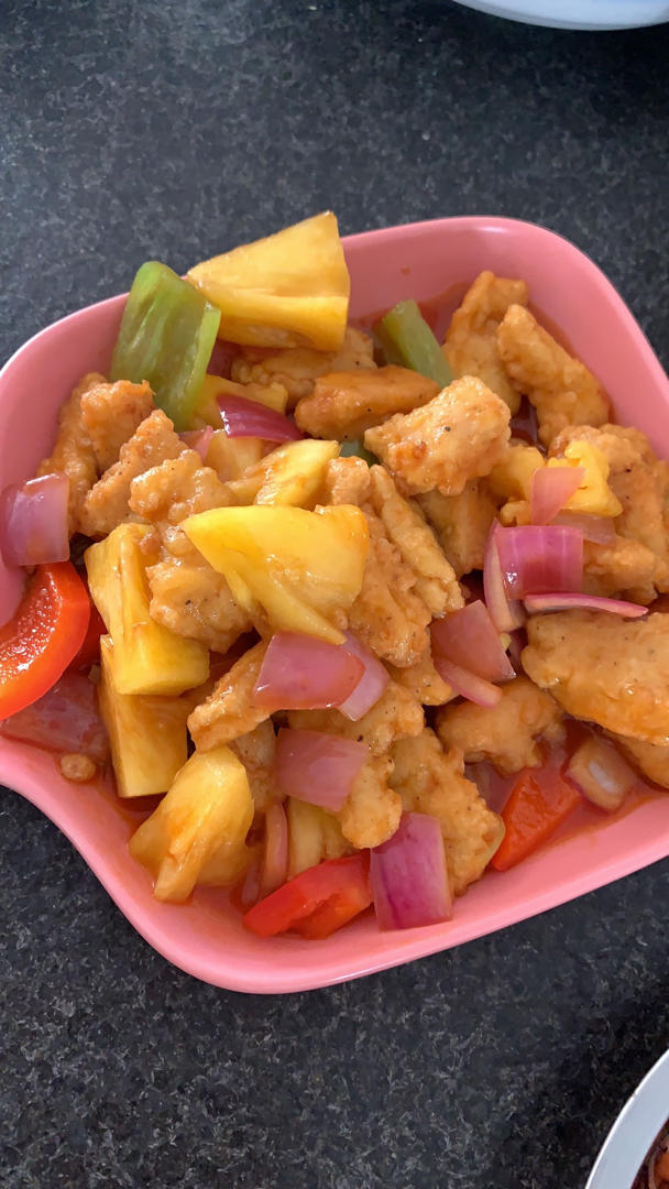 薛薛123_rg4b做的菠萝咕咾肉(鸡胸肉)