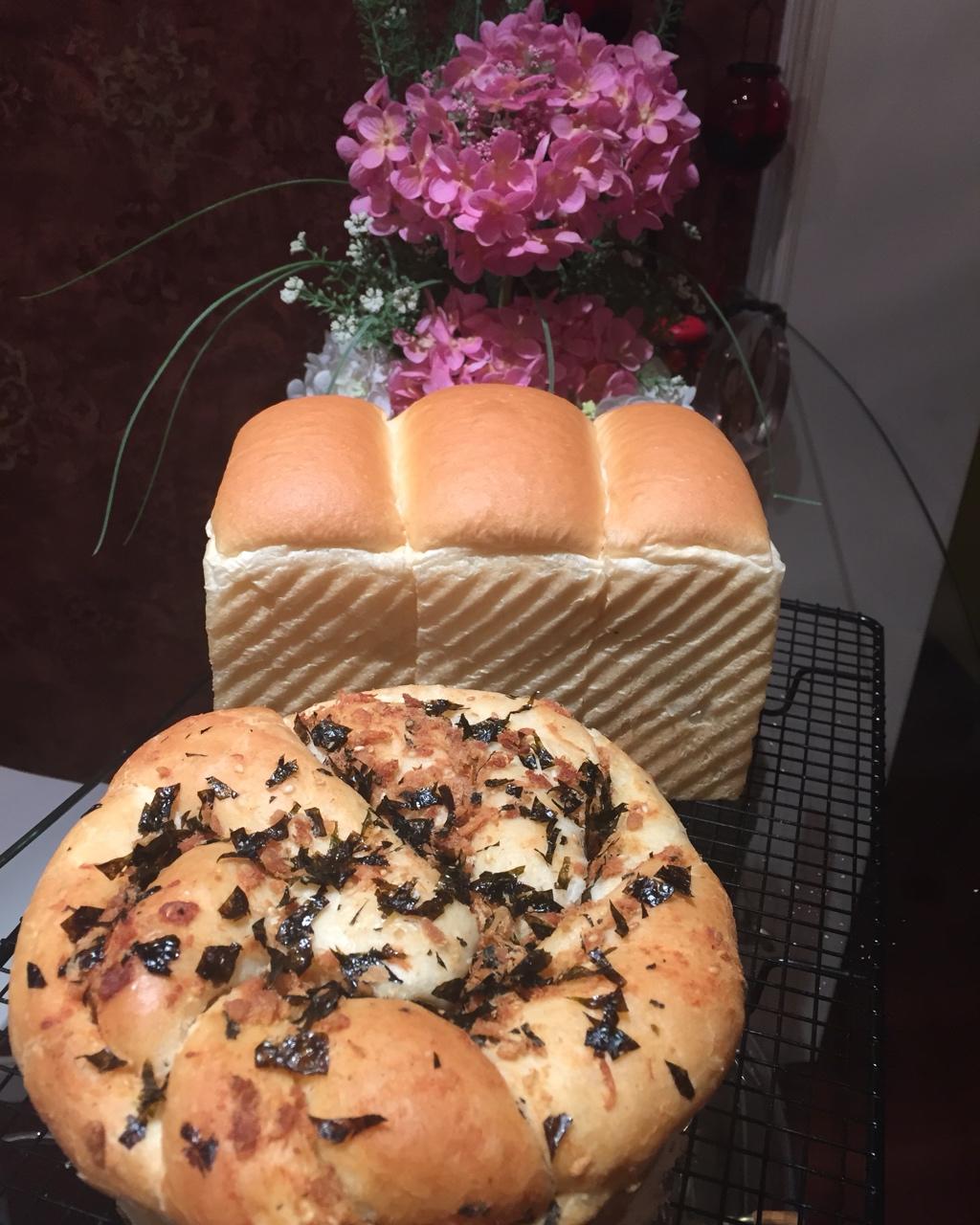 香葱肉松手撕吐司