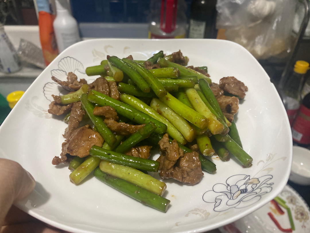 蒜苗炒肉