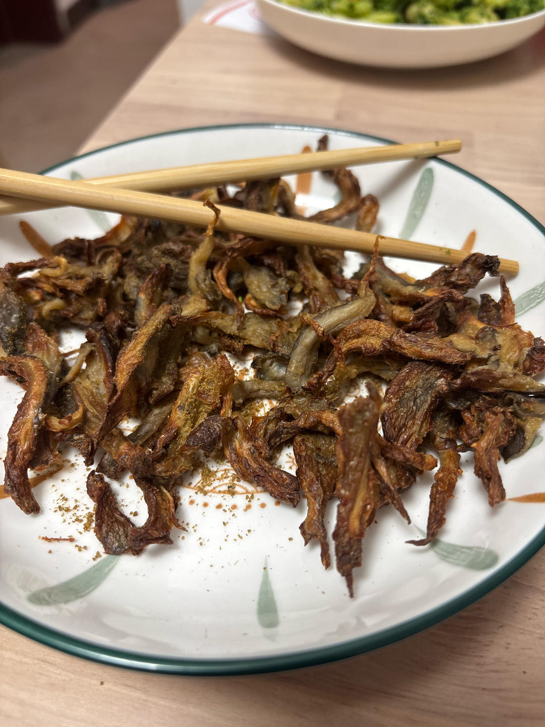 空气炸锅版：炸蘑菇（极其简单）