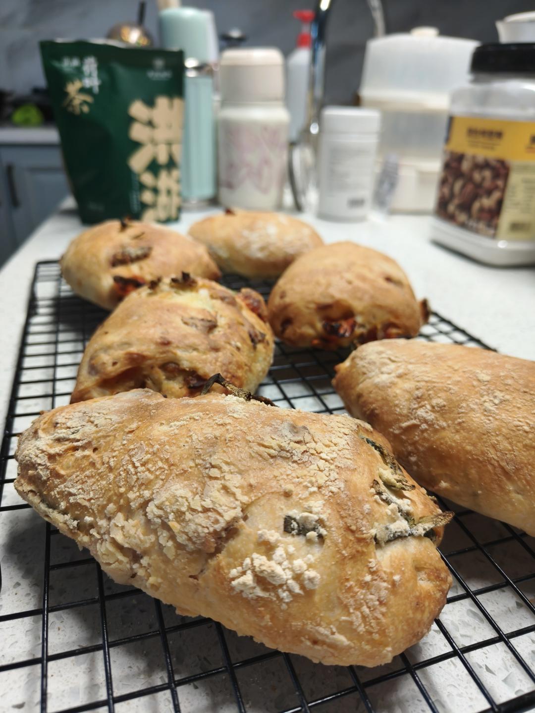 【ciabatta】家庭版恰巴塔，软乎乎的拖鞋面包
