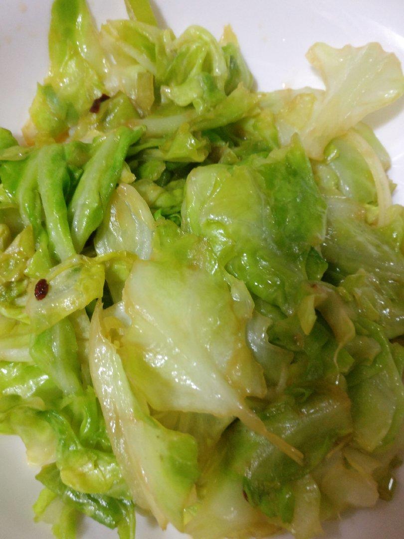 半月海棠做的清炒包菜