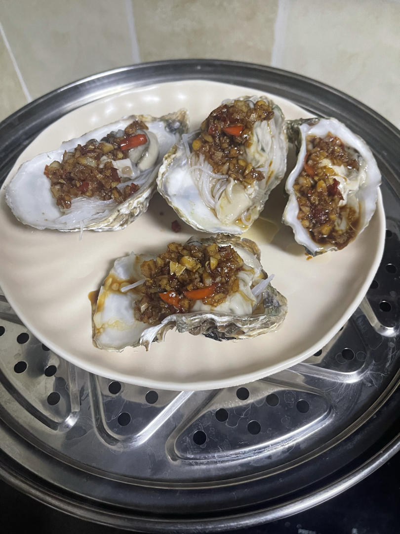 超简单～蒸蒜蓉生蚝