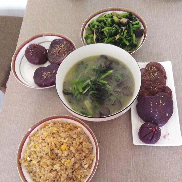 紫薯糯米饼