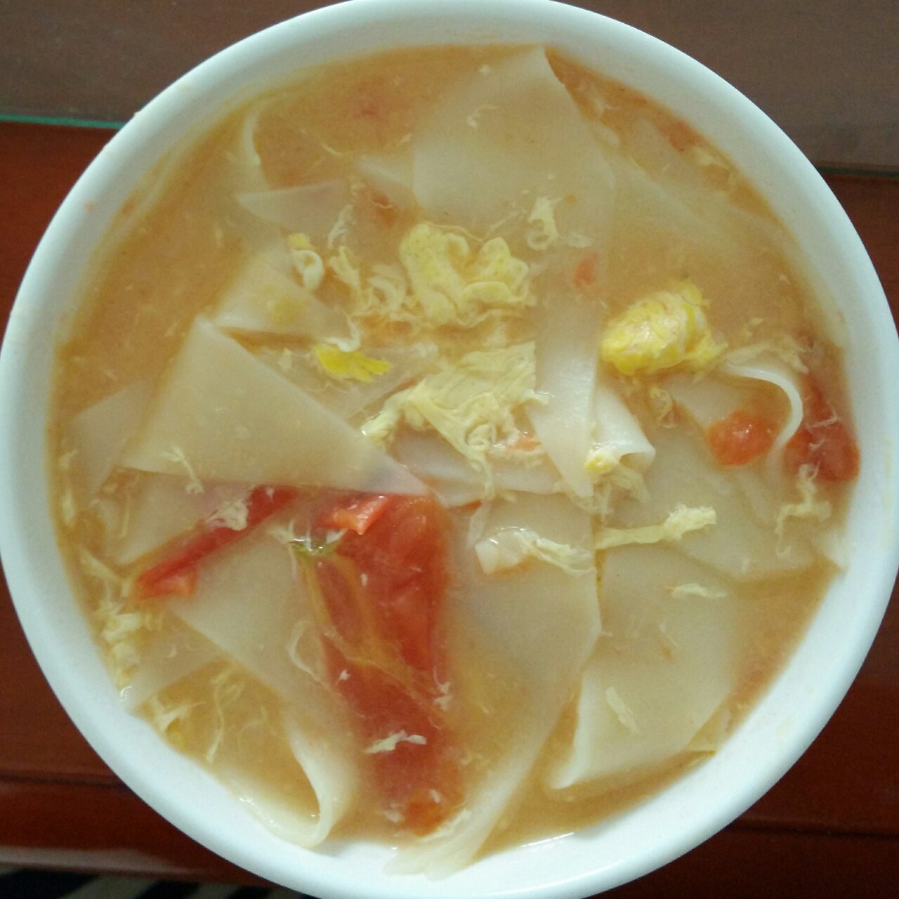 芝士西红柿鸡蛋片汤