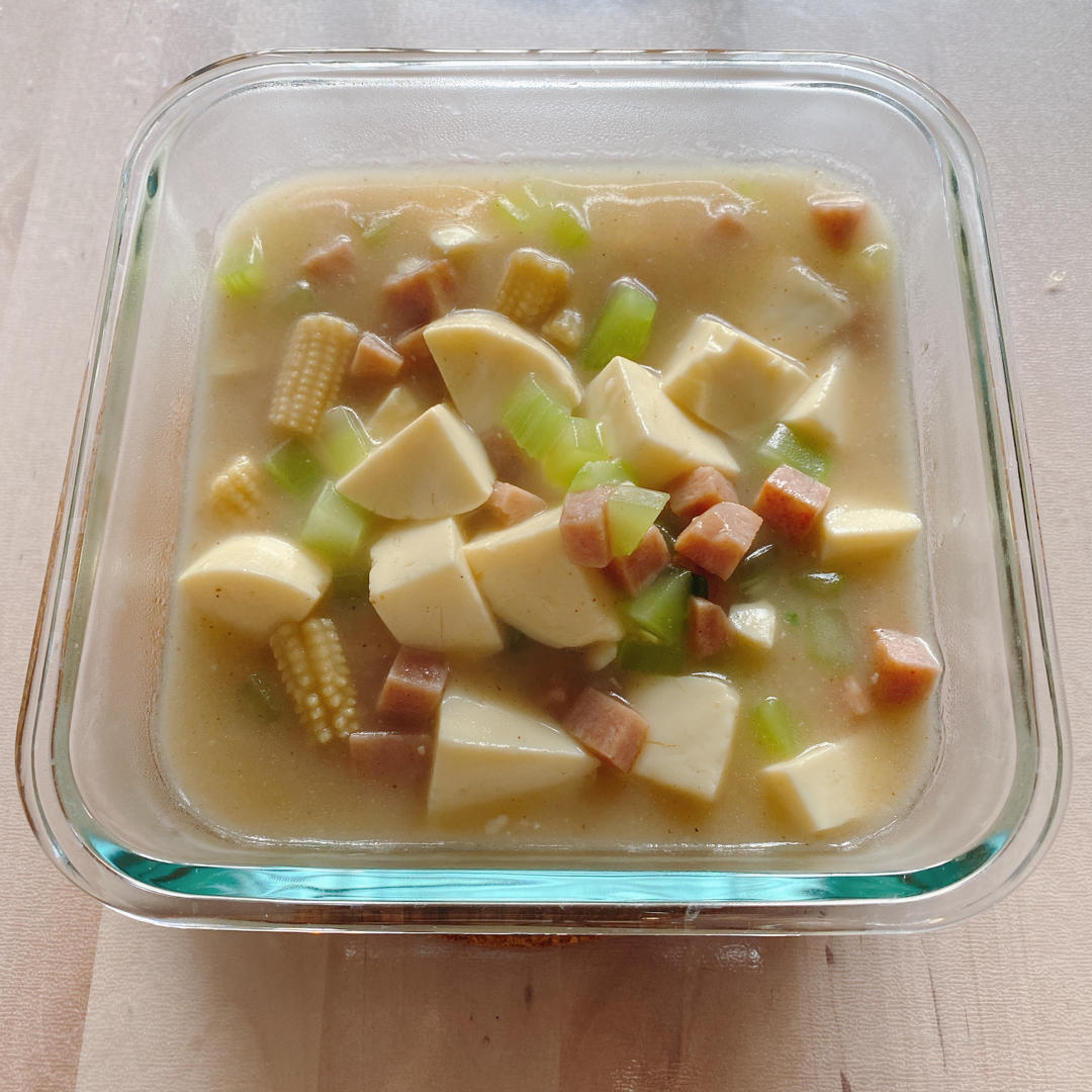 学生时代最难忘的美食：午餐肉日本豆腐羹