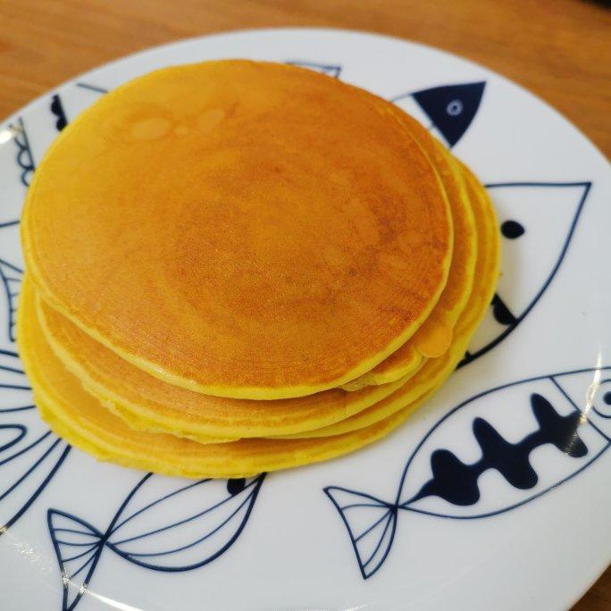 玉米面无油松饼