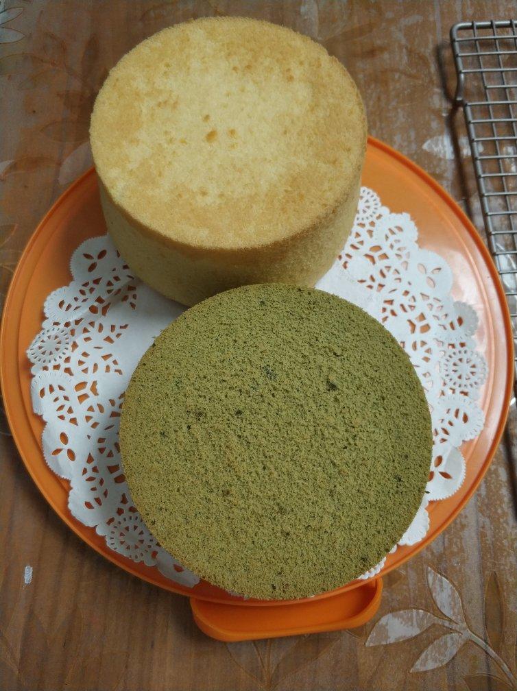 抹茶烫面戚风蛋糕