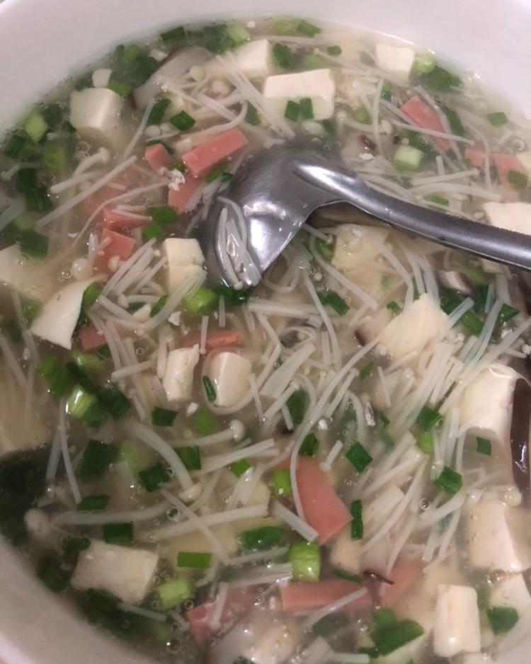金针菇豆腐羹