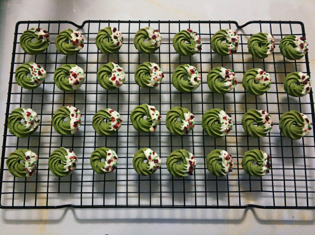 【圣诞花环】抹茶曲奇