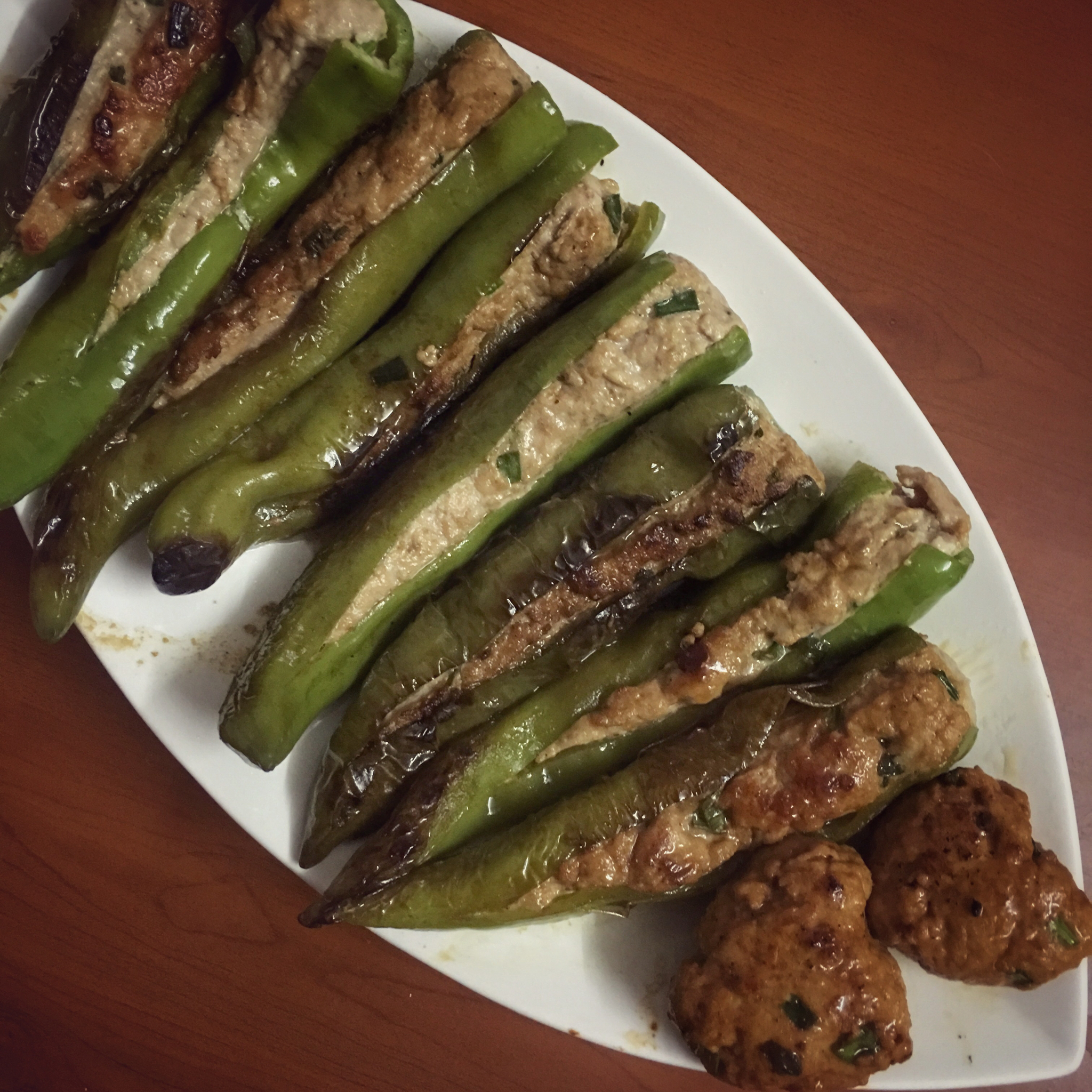 虎皮尖椒酿肉