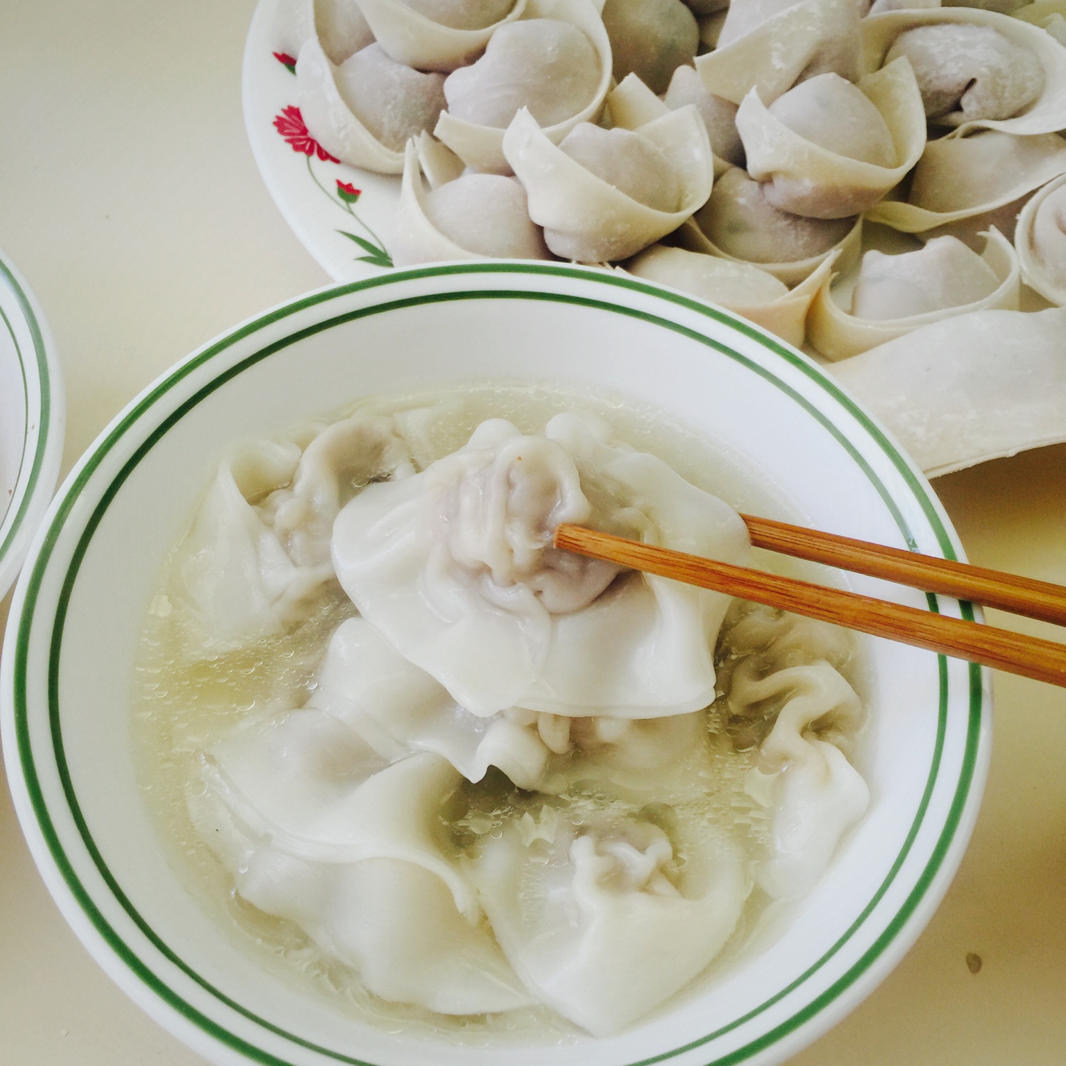 云吞的制作步骤（元宝）