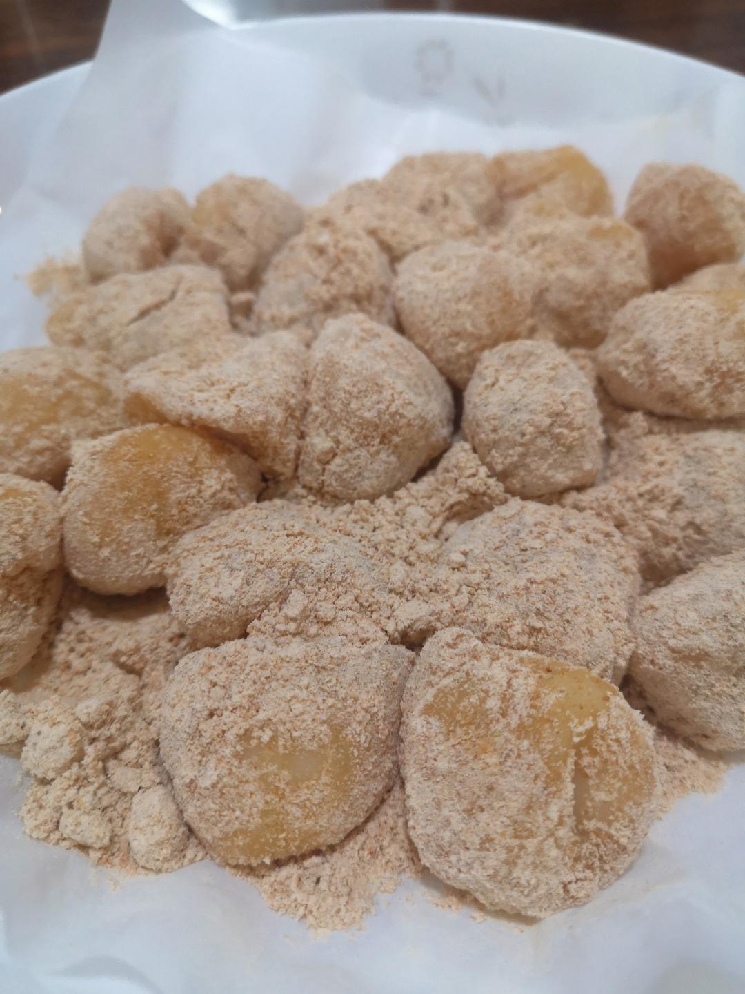 超简单糯米小糍粑团子