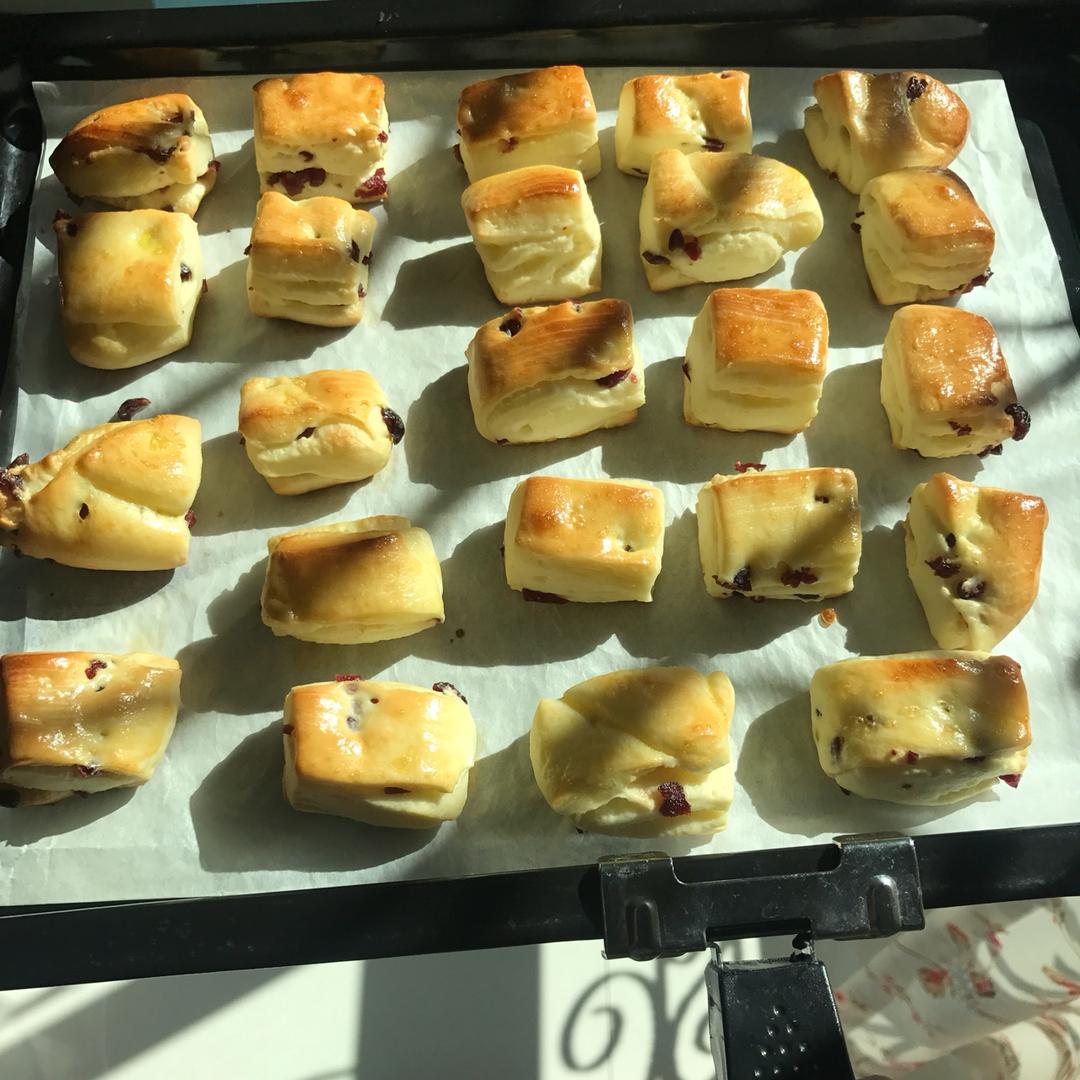 蔓越莓优格小面包块