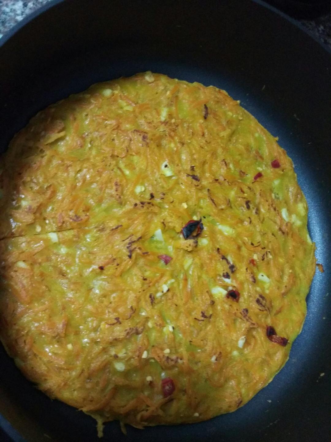 胡萝卜鸡蛋饼