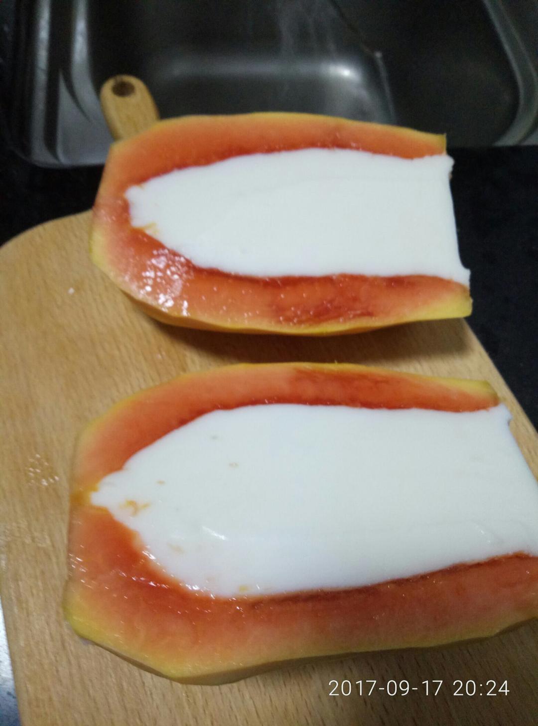 木瓜椰奶冻