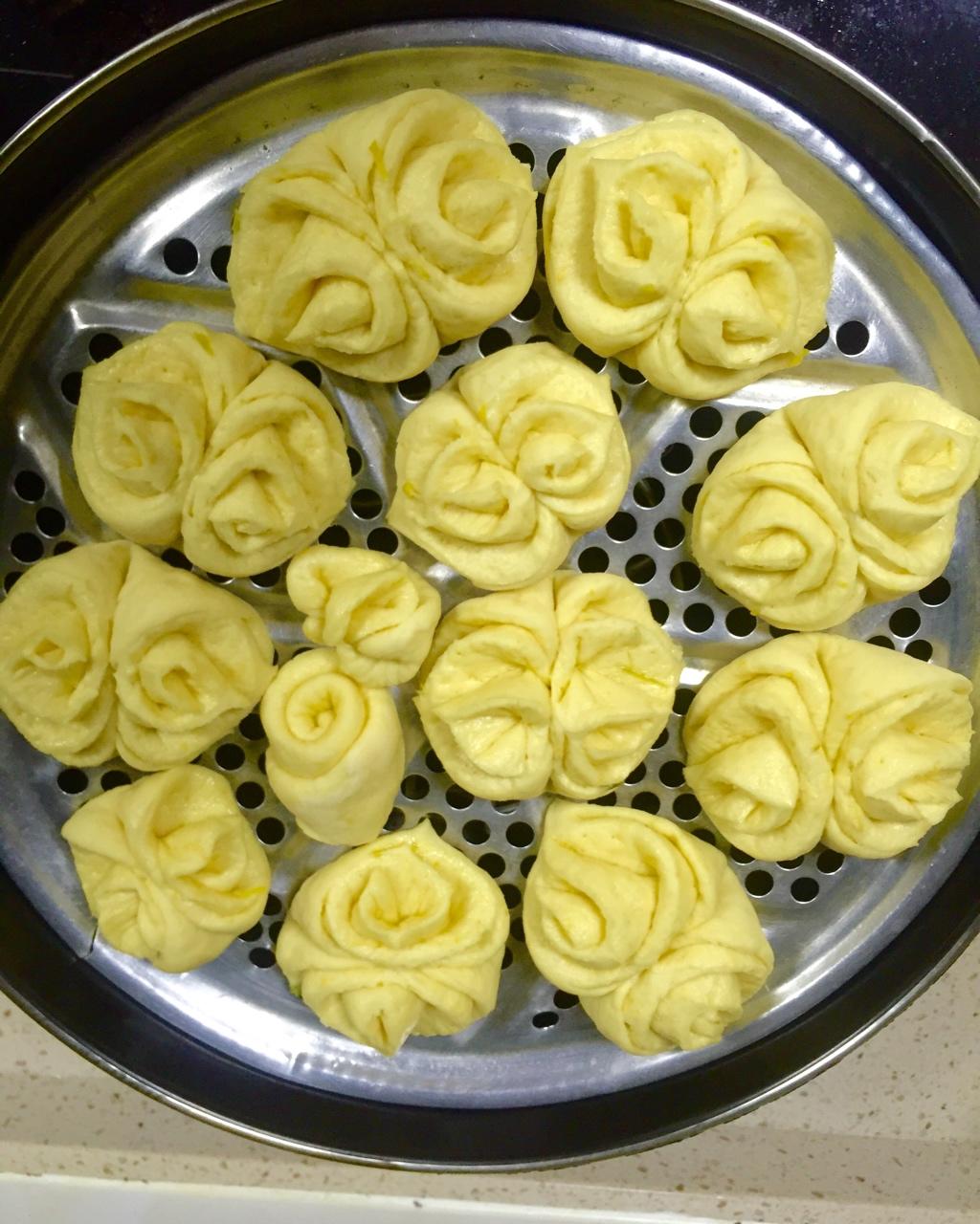 南瓜花卷馒头