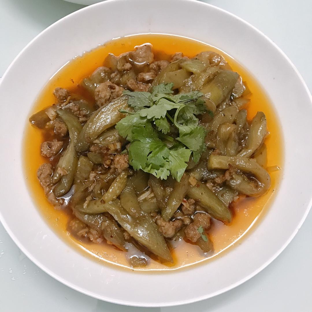 红烧肉沫茄子