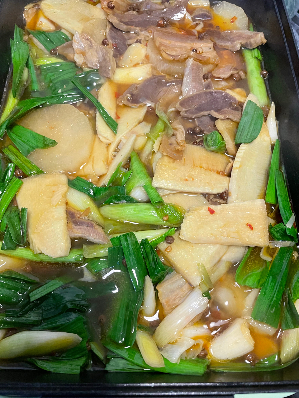土豆腊肉炖火锅