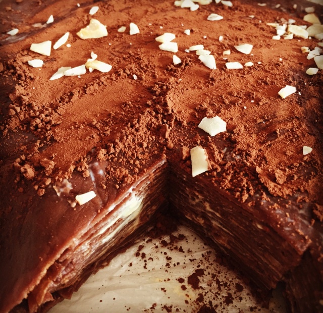 巧克力千层可丽饼