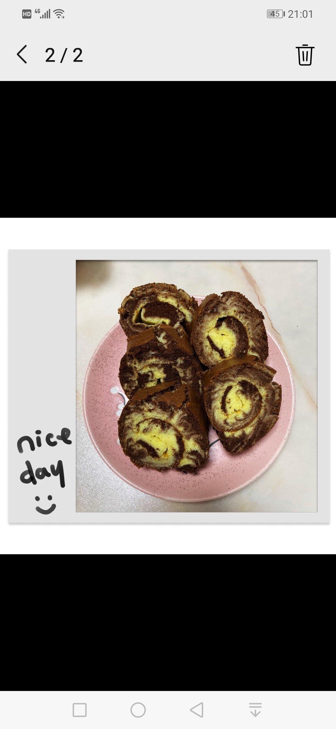 可可戚风蛋糕卷