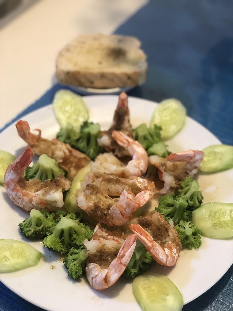 蒜蓉烤虾烤箱版