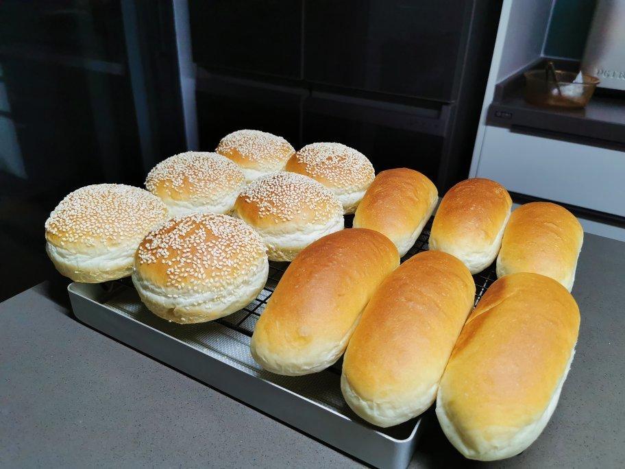 超~级松软的烫种汉堡胚