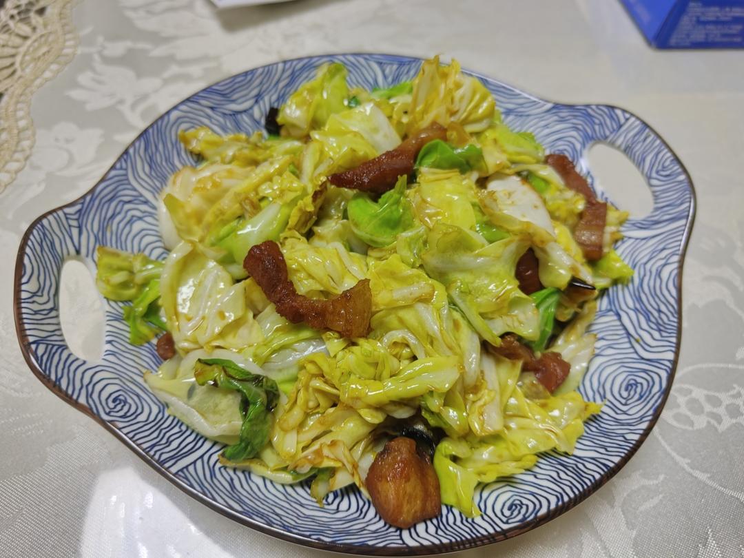 炝炒莲花白