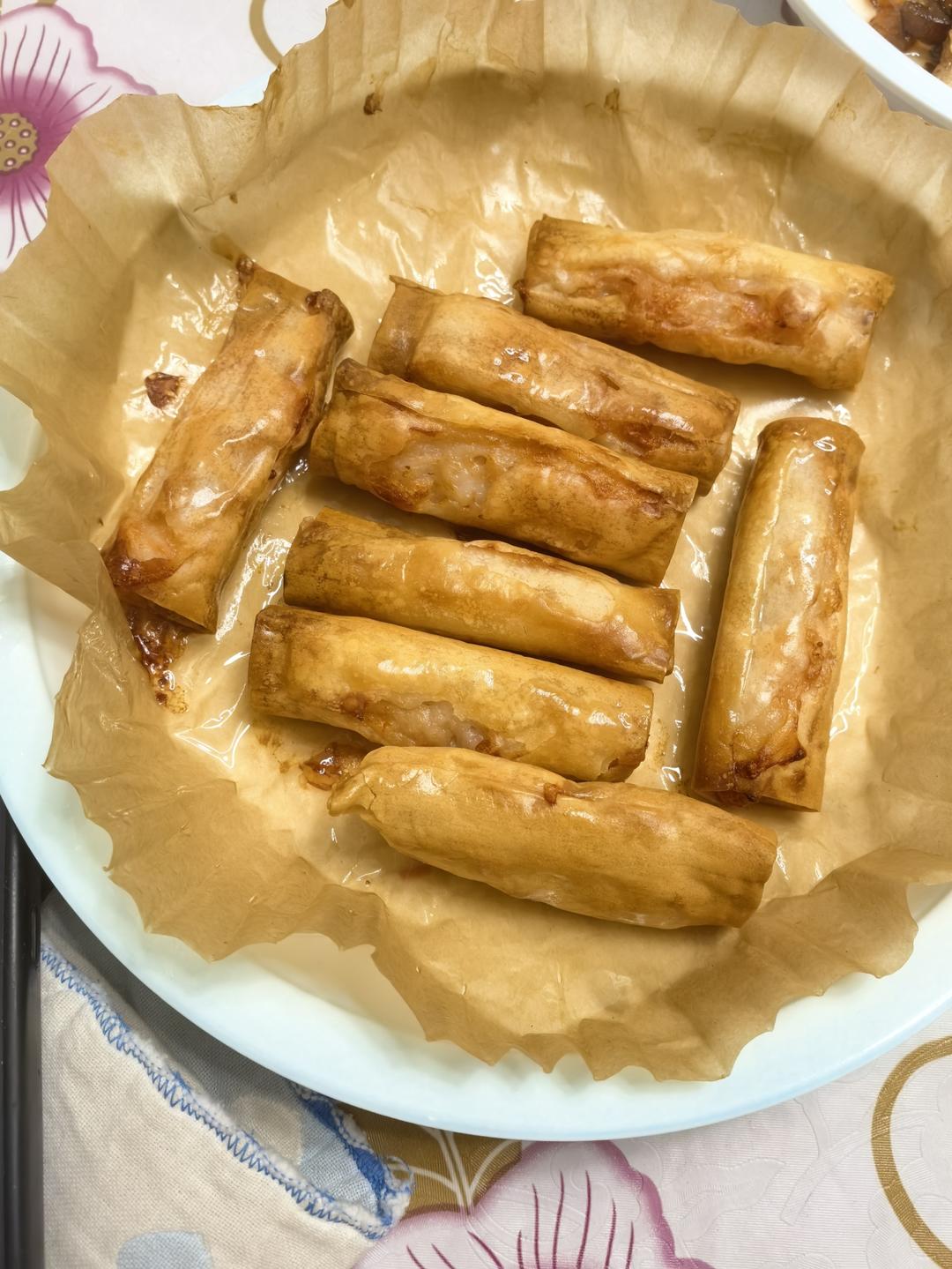 馄饨皮虾滑卷
