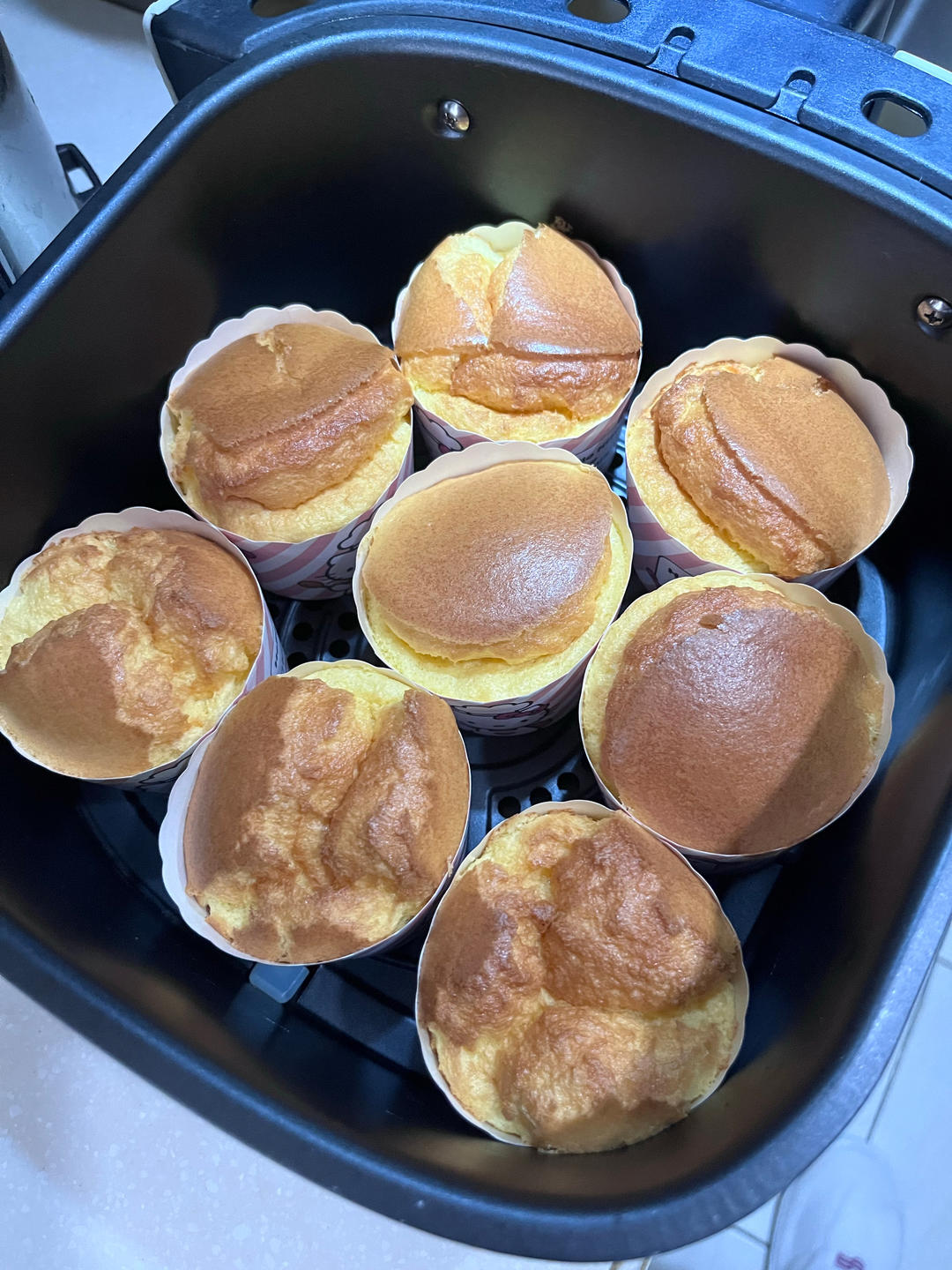 空气炸锅纸杯戚风蛋糕