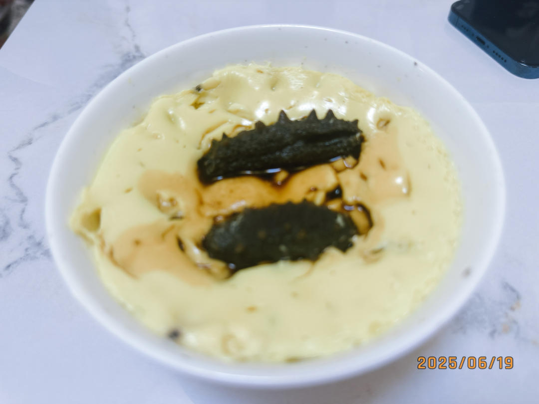 一碗美美的蒸水蛋（海参炖蛋）