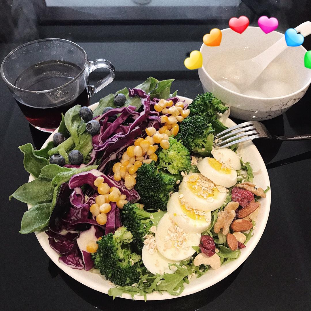 聚宝盆lucky做的蔬菜沙拉沙拉