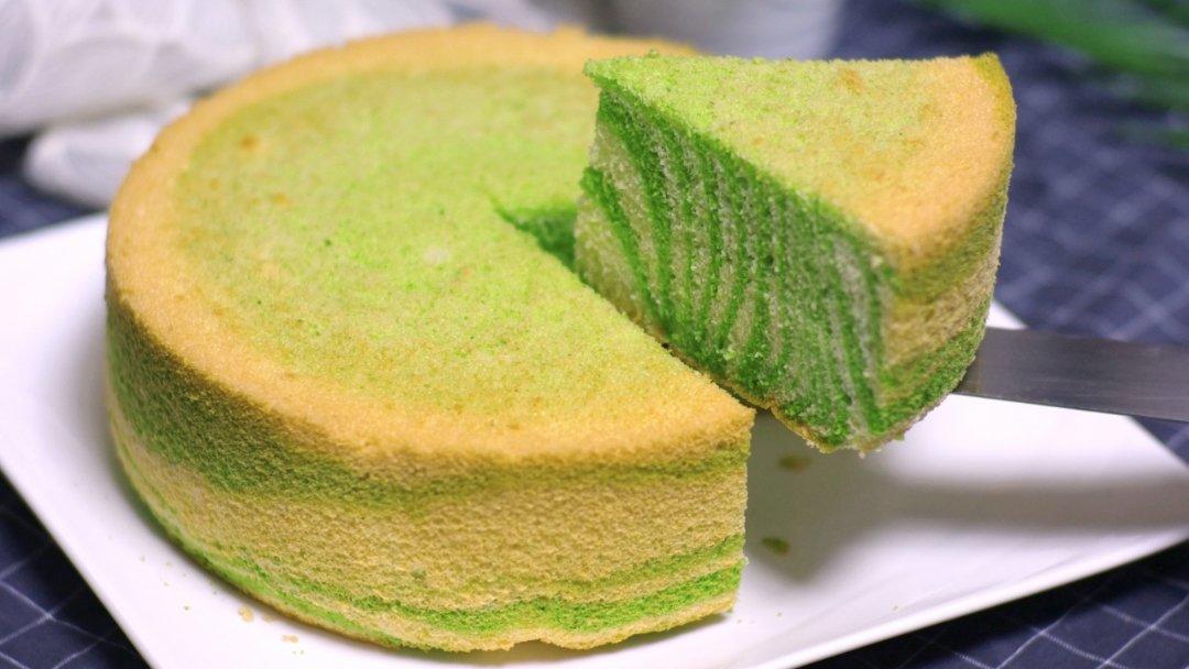 菠菜戚风蛋糕——天然的绿，不塌陷不回缩